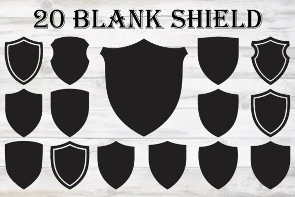 Blank Shield SVG Bundle: Essential Graphics for Crafts