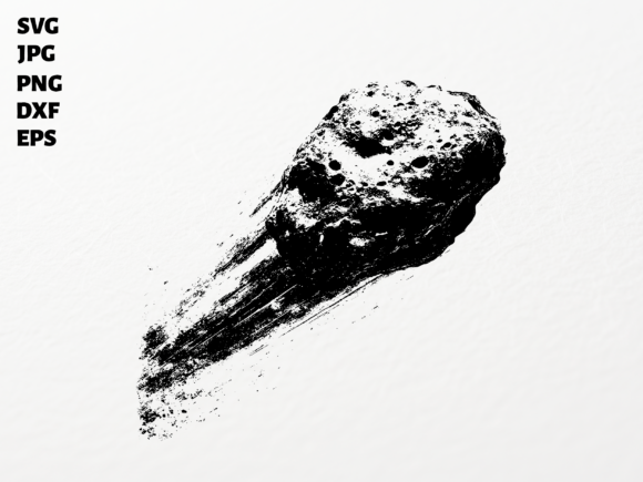Cosmic Asteroid SVG: Bold Graphics for Crafts