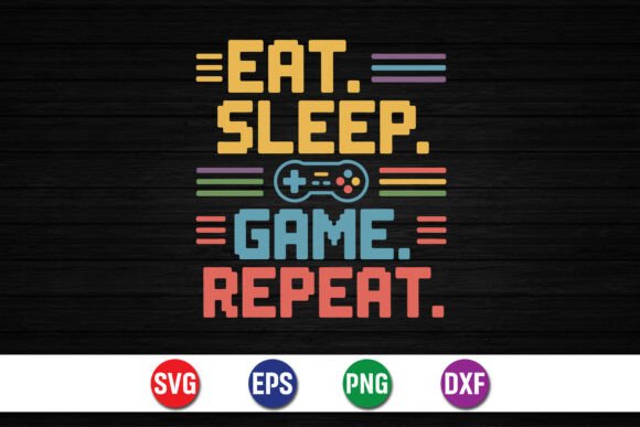 Eat Sleep Game Repeat Gamer Shirt: A Designer's Review