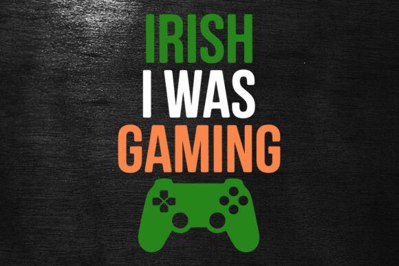 Funny Irish Gamer Graphics for Crafts & Branding