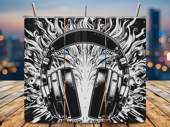 Gaming Headphone Splash: Graphics for Crafts