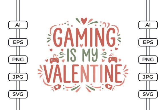 Gaming is My Valentine Boho SVG: Graphics for Crafts