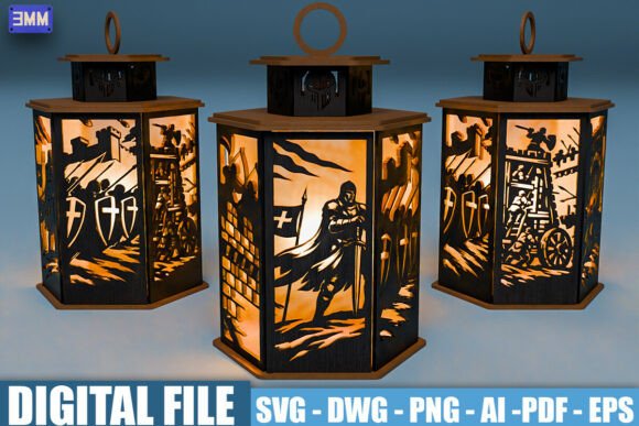 Medieval Siege Lantern SVG for Crafts & Graphics