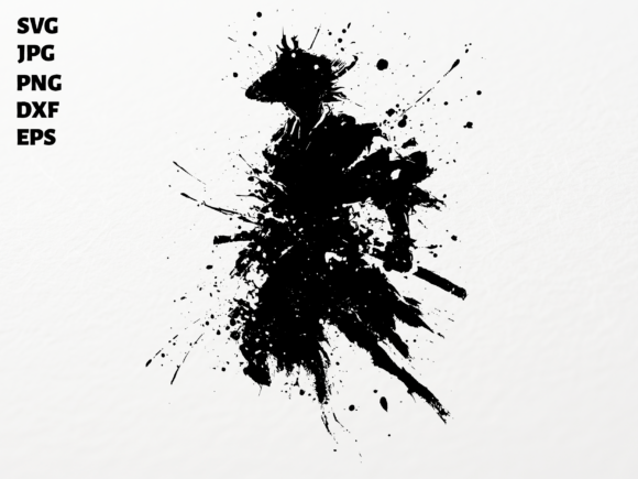 Samurai Ink SVG for Crafts & Graphics