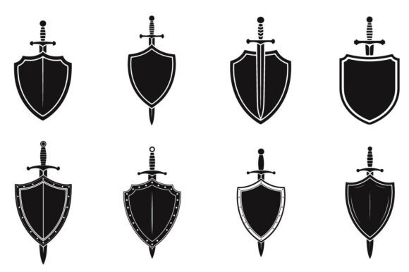 Shield & Sword Graphics for Bold Crafts