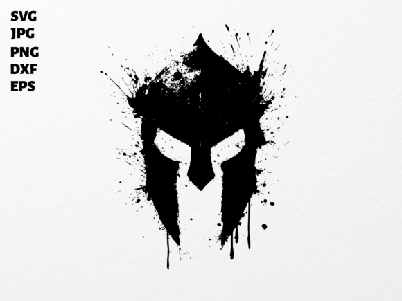 Spartan Helmet SVG: Bold Graphics for Crafts