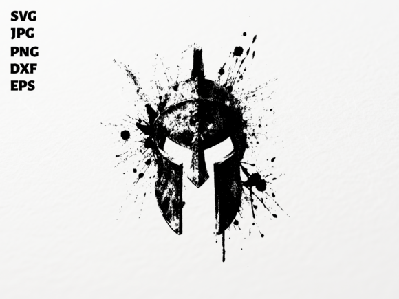 Spartan Helmet SVG: Bold Graphics for Crafts